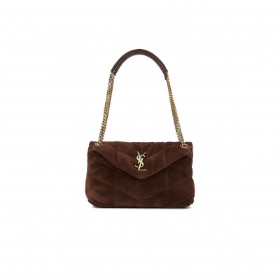YSL PUFFER SMALL IN SUEDE 577476100245 (29*17*11cm)